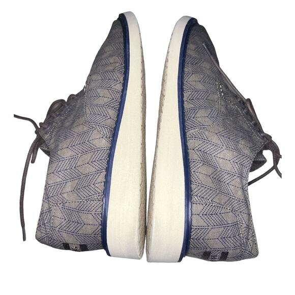Toms Men's Gray Shoes with Subtle Navy Line Design Size 8.5 - Picture 5 of 9
